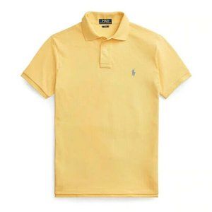 POLO by Ralph Lauren Yellow Polo PONY Golf Casual SHIRT Top Cotton Pique